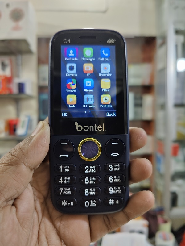 Bontel C4 Four Sim Feature Phone 3000mAh Battery - Blue Images