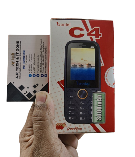 Bontel C4 Four Sim Feature Phone 3000mAh Battery - Blue Images