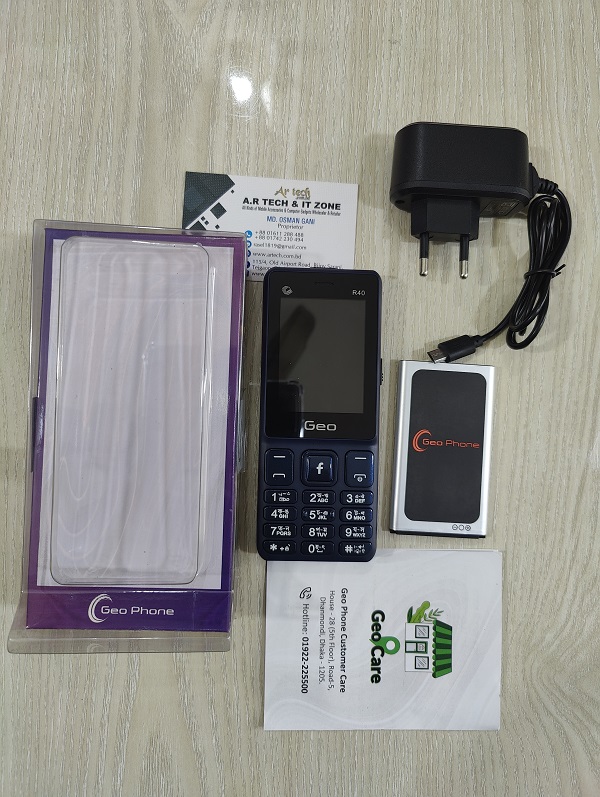 Four Sim Geo R40 Feature Phone With Warranty - Black image