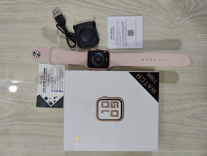 T500 Smart Watch Touch Display Calling Option - Pink Images