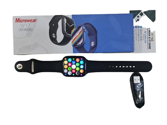 Microwear W17 Smartwatch 1.92 inch Big Display Calling Waterproof - Black image