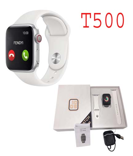 T500 Smart Watch Touch Display Calling Option - White image